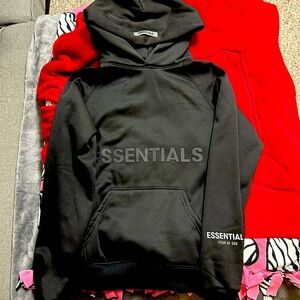 Black Basic Essentials Hoodie